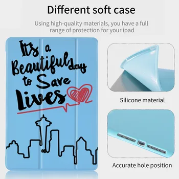 

For iPad Mini 1 2 3 Coque Funny Words iPad Cases Soft Silicone Back Funda Protective Covers iPad 7th Generation Case Pro 11 2020
