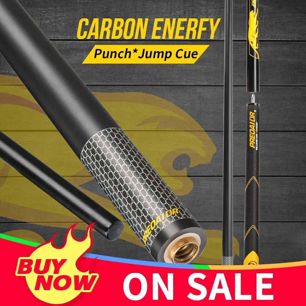 Carbon Fiber Punch&Jump Cue Stick PREOAIDR 3142 Billiard Break Punch Cue Jump Stick Carbon Maple Technology Shaft Break Pool cue ► Photo 2/6