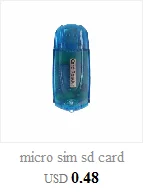 Micro sim sd кардридер usb 2,0 кардридер 480 Мбит/с кардридер USB 2,0 TF T-Flash адаптер для цифровой камеры/ПК/сотового телефона