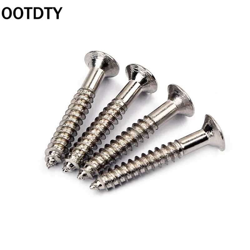 OOTDTY 4x LP Guitar Pickup Surround Screw Humbucker Pickup Ring Mounting Screws suit for guitar