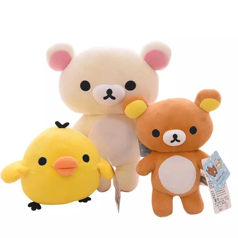 20 80 см Большие размеры Rilakkuma пара плюшевые куклы игрушки Мягкая Подушка Аниме