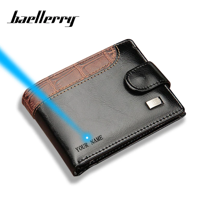 Короткий кошелек Baellerry для мужчин модный бумажник из искусственной кожи на