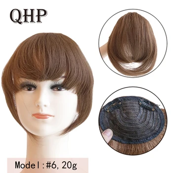 

Human Hair Bangs 20g clip in Straight virgin Remy Fringe Hairpiece Natural Human Hair Bangs