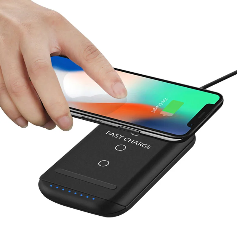Складное Беспроводное зарядное устройство 10 Вт для iPhone samsung беспроводное индуктивное зарядное устройство Подставка для samsung S8 S9 S10 Note8 Note9