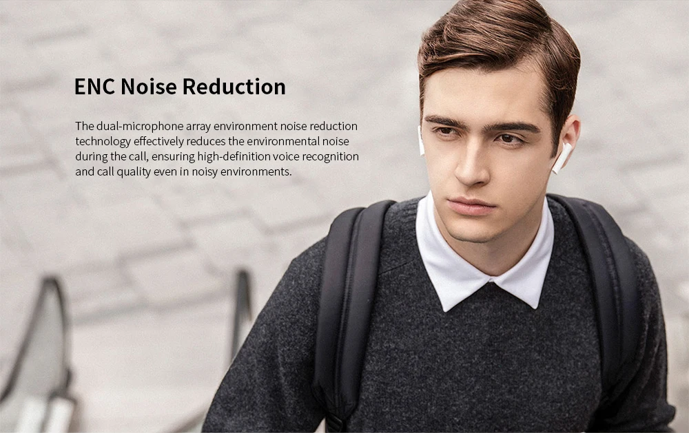 Xiaomi Air 2 TWS Bluetooth гарнитура наушники динамический двойной микрофон ENC автоматическая пауза кран управление Быстрая зарядка LHDC/AAC HD