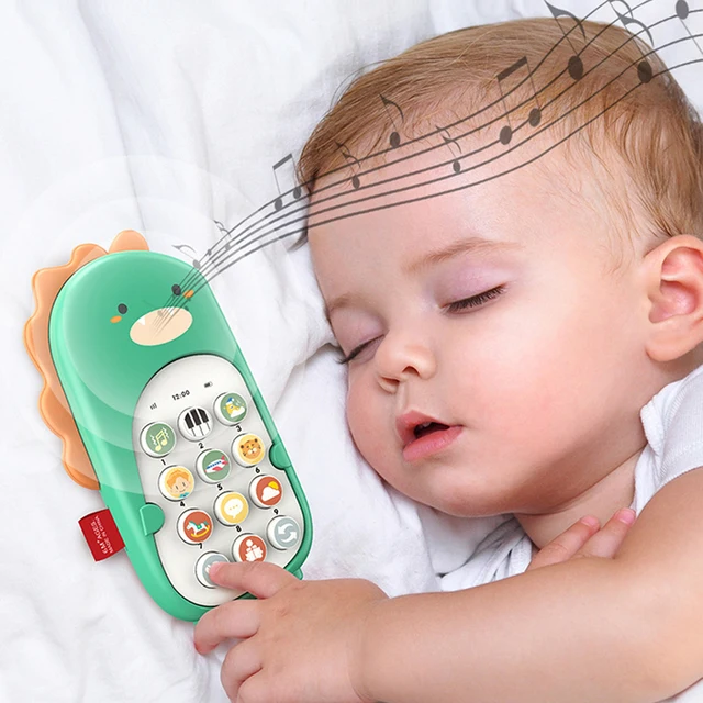 Baby Phone Toys Bilingual Telephone Teether Music Voice Toy Early Educational Learning Machine Electronic Toys with Light Gifts 1