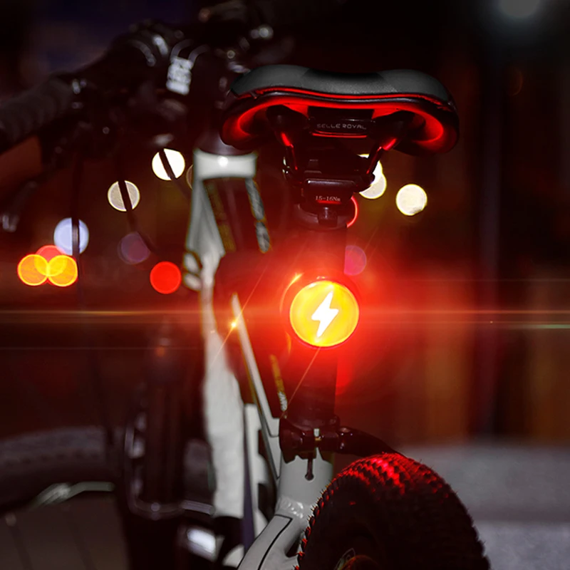 

COB Cycling Light Multi-function Warning Safety Light For Bicycle Running USB Rechargeable Bike Rear Light Bicycle Light Lantern
