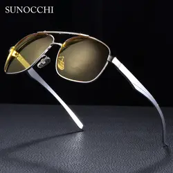 Мужские очки ночного видения очки HD зрение очки ночного видения желтые фотохромные солнцезащитные очки обесцвечивание солнцезащитные