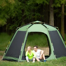 Ультра Автоматическая двухслойная алюминиевая палка для 5-8 человек, вечерние пляжные туристические палатки для кемпинга, большая беседка, солнечные укрытия