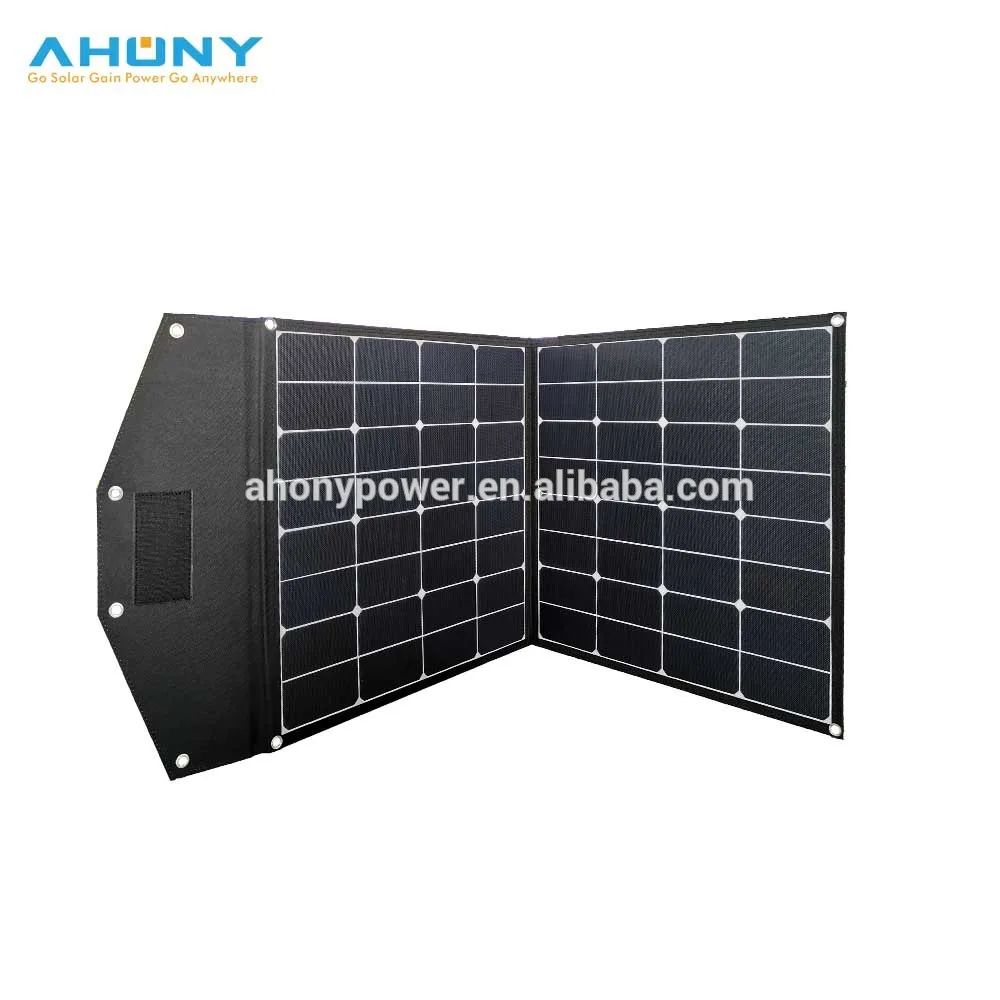 100w 50w 2pcs portable foldable solar charging kit suitcase for portable solar generator rv boat lead acid gel lithium battery