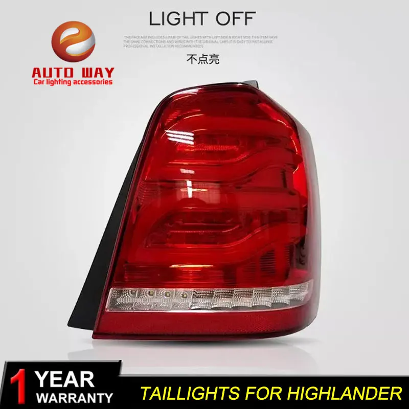 Автомобильный Стайлинг для Toyota Highlander 2001-2007 задний светильник s Highlander светодиодный задний светильник светодиодный задний фонарь Certa задний светильник для автомобиля