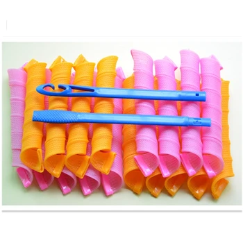 

18 Pcs Curling Rod 2 Colors Mixed Long Hair Curling Bar Non-perm Not Hurting Hair Curler Medium Volume Hair Styling Tool