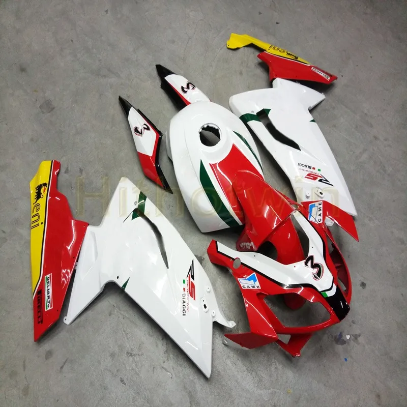 Болты+ пользовательский Белый капот мотоцикла для Aprilia RSV125RR 2006 2007 2008 2009 2010 ABS обтекатель M2 - Цвет: A
