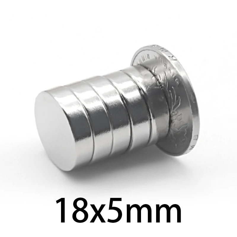 Мощные неодимовые магниты N35 диаметром 18*5 мм, крошечный Диск NdFeB, редкоземельный магнит для ремесленных моделей, магнит на холодильник 18x5 мм