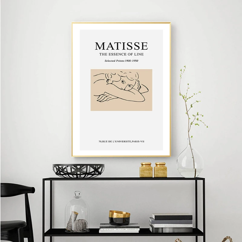 Matisse Современный абстрактный постер для декорации дома Художественный рисовальный, чертежный и Печатный Холст Настенная картина для гостиной дома деко спальни