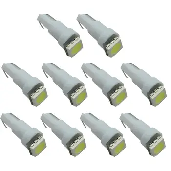 

10Pcs T5 5050 1SMD LED Super Bright Bulbs Car Dashboard Gauge Light Lamp