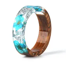 Resin Wood Ring,opal Wood Resin Ring Resin Jewelry,Resin ring Resin art,Secret world inside the ring