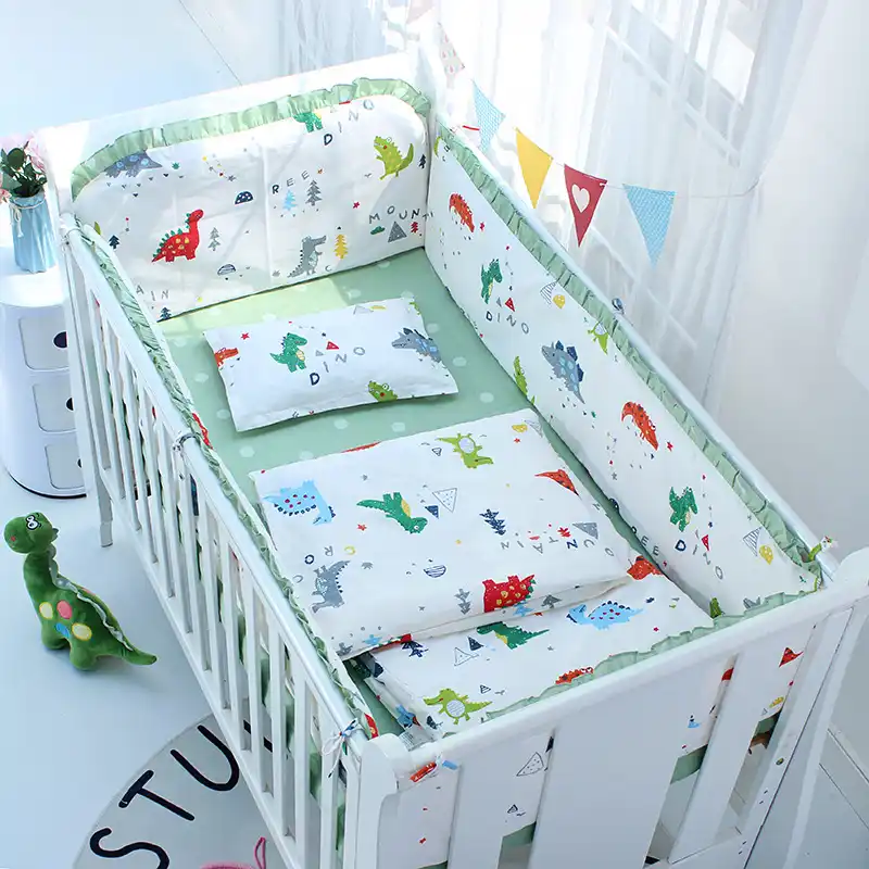 rainbow cot bumper
