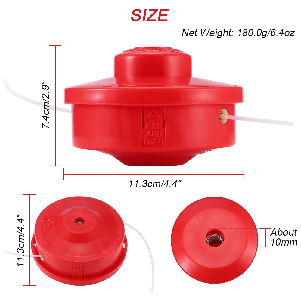 Универсальная линейная катушка, триммер для травы, садовая головка, инструменты для выдавливания, триммер для струн, головка, щетка, резак, газонокосилка, замена