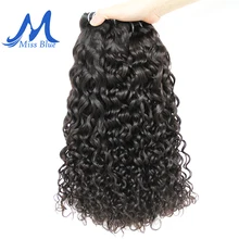 Missblue бразильские пучки волос плетение 1 3 4 шт. человеческие волосы волна воды пучки Натуральные Цветные волосы Реми для наращивания