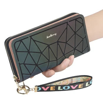 

New Gradient Symphony Long Ladies Wallet Fashion Zipper Mobile Phone Bag Female Clutch Bag Ladies Wallet Change Bag