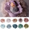 100% Soft Wool Felt Fleece Basket Filler Handmade Round Blanket Layer Photo Shoot Backdrop Newborn Baby Photography Accessories 1