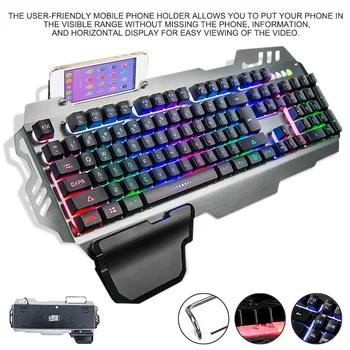 

PK-900 104 Keys USB Wired Backlit Mechanical-Handfeel Gaming Keyboard