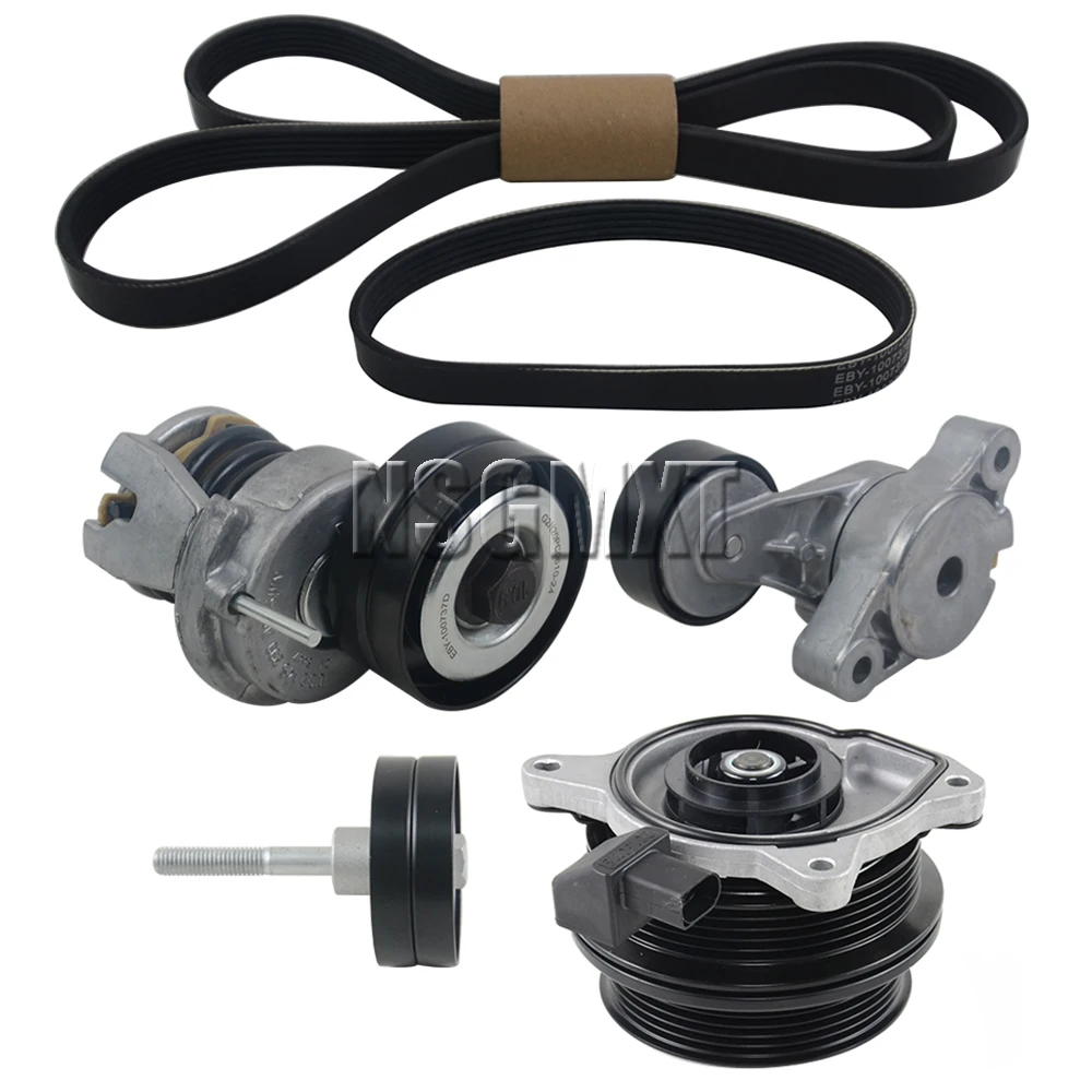 

AP01 Water Pump & Belt & Tensioner Kit for Audi A1 A3 VW Beetle Golf Tiguan Jetta Passat Seat Ibiza Fabia 1.4 TSIon 03C121004G