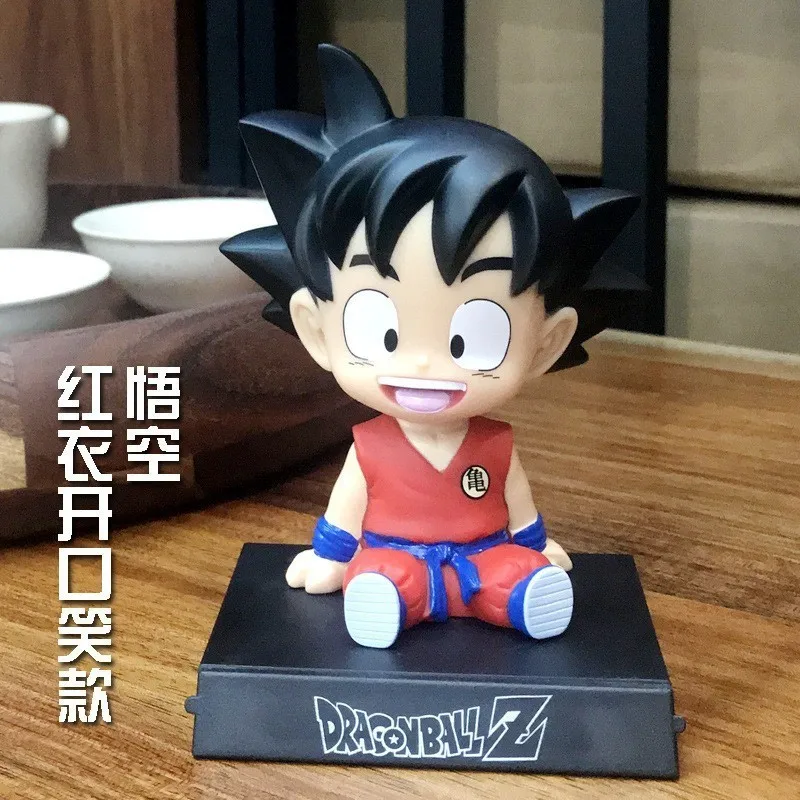 Японское аниме Dragon Ball Z Goku Krillin украшение автомобиля качающаяся голова кукла телефон кронштейн Dragon Ball фигурка кукла игрушка 12 см