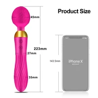 18 Geschwindigkeiten Leistungsstarker AV-Zauberstab-Vibrator, Sexspielzeug für Frauen, G-Punkt-Klitoris-Stimulator, Dildo, Doppelmotoren, Spielzeug für Muskel-Erwachsene 6