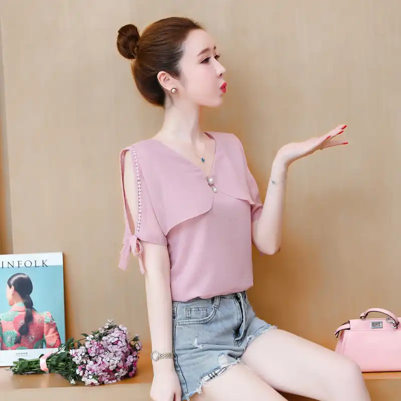 cute short sleeve blouses