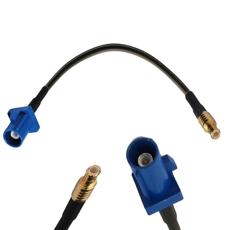 

10pcs Fakra C Male to MCX Male RF GPS Antenna Extension coax Cable RG174 10/15/20/30/50cm