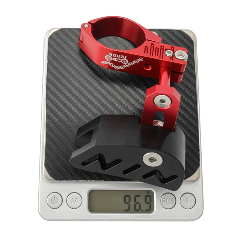 Guide-chaîne MUQZI Pour VTT/BMX/vélo Route - Alliage D'aluminium, Disque Unique, Compatible Diamètres 28,6/31,8/34,9 Mm