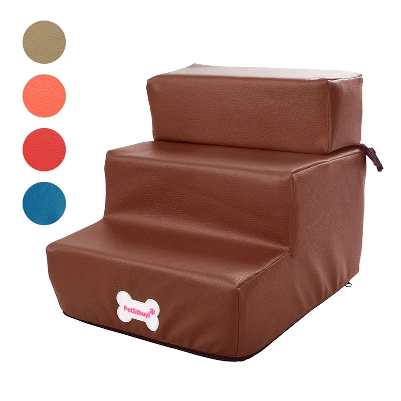 Распродажа съемная лестница из искусственной кожи для собак кровати щенков