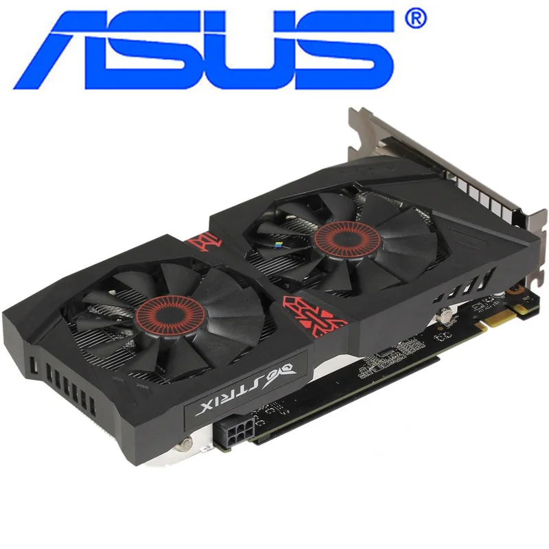Видеокарта ASUS GTX960 4 Гб 128 бит GDDR5 видеокарта для nVIDIA Geforce GTX 960 4G HDMI DVI б/у|Графические