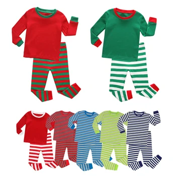 

2020 kid Christmas White black Striped pajamas Children Pyjamas for 1-8 Years Pijamas Kids Pijamas Infantil Baby Nightwear