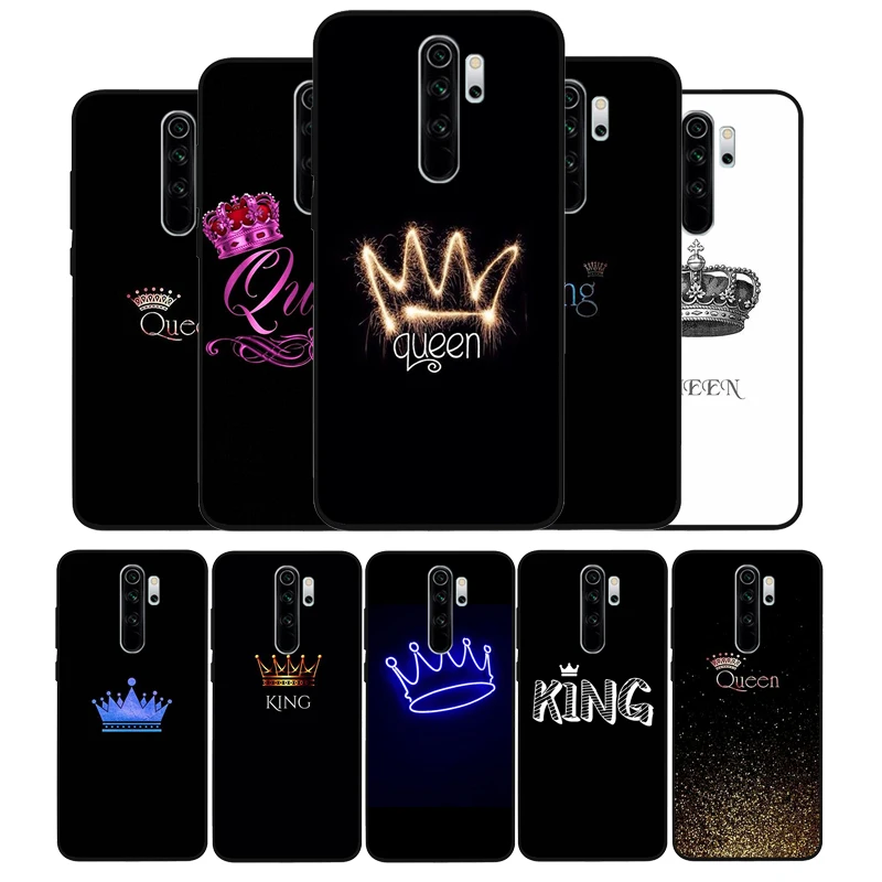 Чехол King Queen для Xiaomi Redmi note 9 8 7 6 5 4 Pro S чехол redmi 4A 4X Plus 5A 7A черный | Мобильные телефоны