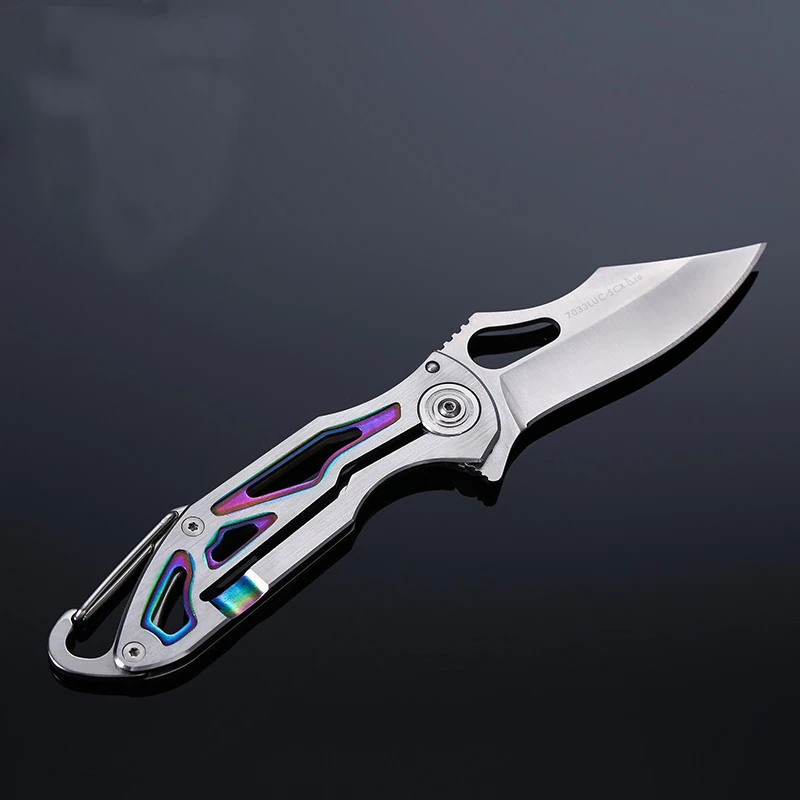 SANRENMU 7033 Карманный EDC Кемпинг выживания складной нож с ручкой из нержавеющей стали для охоты и путешествий
