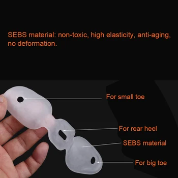 

Newly 1 Pair Toe Feet Valgus Hallux Bunion Orthotics Feet Care Corrector Thumb Adjuster CLA88
