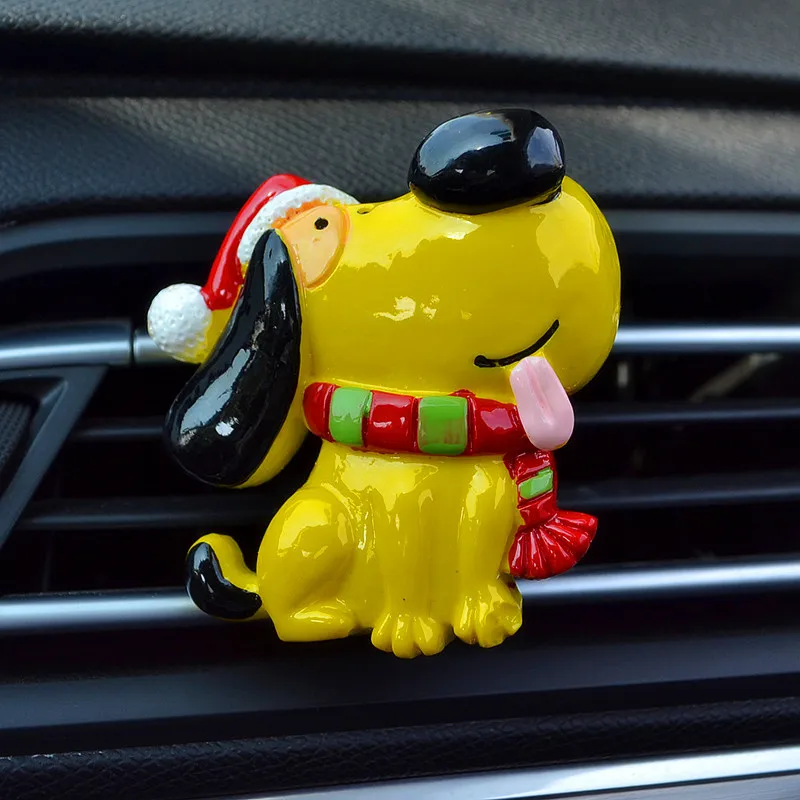 1 шт., большой размер, автомобильный ароматизатор Санта-Клауса, освежитель воздуха с зажимом, Ароматический диффузор для рождественской елки, автомобильный Стайлинг, Рождественский орнамент - Название цвета: Dog