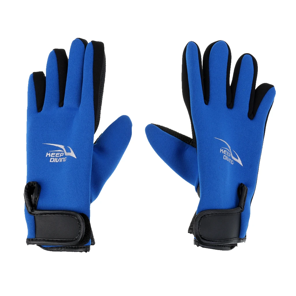 2 шт Теплые эластичные 2 мм неопреновые перчатки с пятью пальцами для дайвинга и подводного плавания неопреновые перчатки для дайвинга