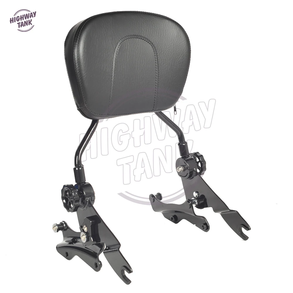 Мотоцикл пассажирский регулируемая спинка Сисси Бар 4 точки стыковки комплект