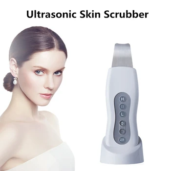 

Ultrasonic Face Pore Cleaner Skin Scrubber Clean Blackhead Acne Removal Face exfoliator Peeling Machine Deeply Clean Skin Tool