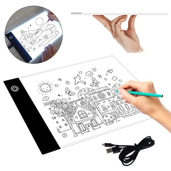 

LED Graphic Tablet Stencil Drawing Board Light Box Tracing Table Pad Electronics Writing Tablet Art Staionery Accessories