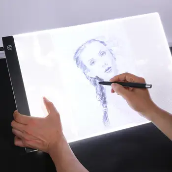 

A3 LED Dimmable Copying Board Animation Sketching Tablet Touch Copy Desk Table Practical Profiling Board Animation Sketch