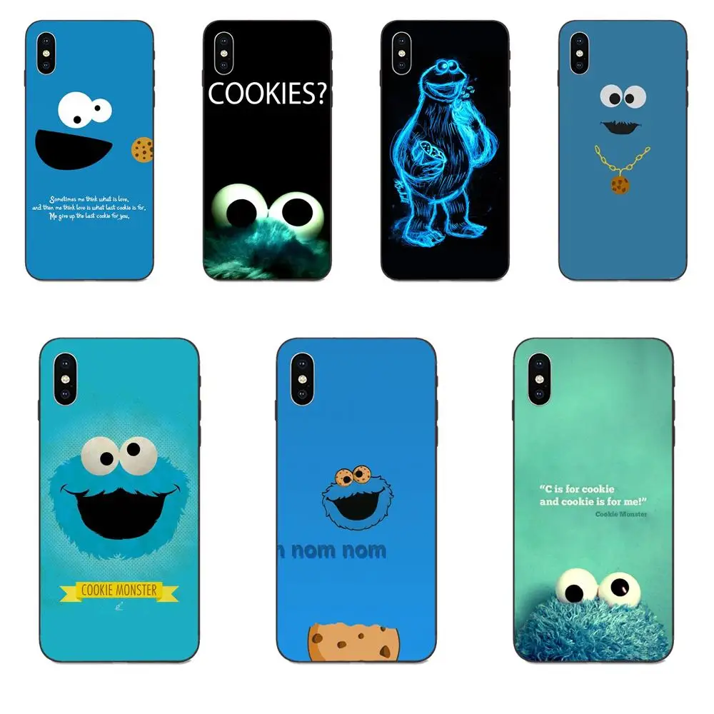 

Cartoon Cookie Monsters Slim Soft Pattern For Huawei nova 2 2S 3i 4 4e 5i Y3 Y5 II Y6 Y7 Y9 Lite Plus Prime Pro 2017 2018 2019