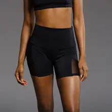 Женские короткие леггинсы, одноцветные эластичные леггинсы для фитнеса, обтягивающие спортивные Лоскутные штаны для йоги, шорты, gimnasio mujer W