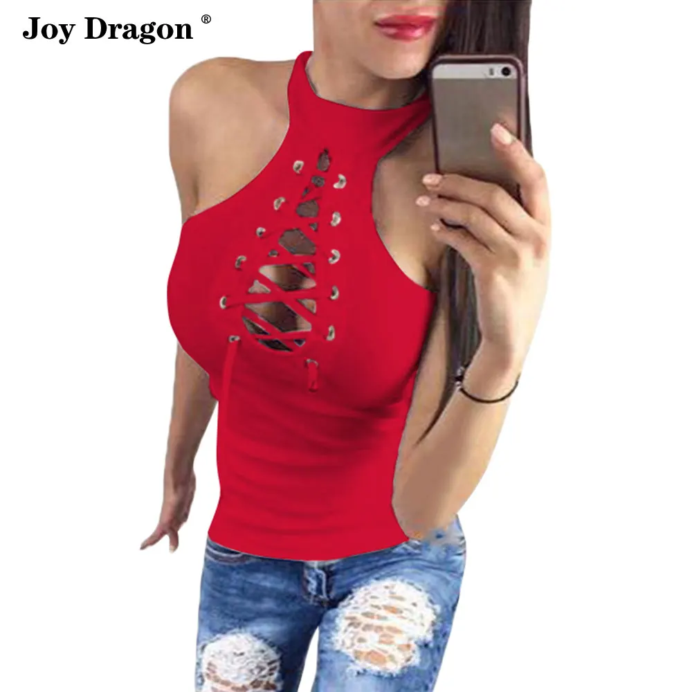 Las Mujeres Sin Mangas Chaleco Moda Mujer Vendaje Топы Verano повседневные Calado Новая мода круглый вырез тонкий облегающий однотонный короткий жилет