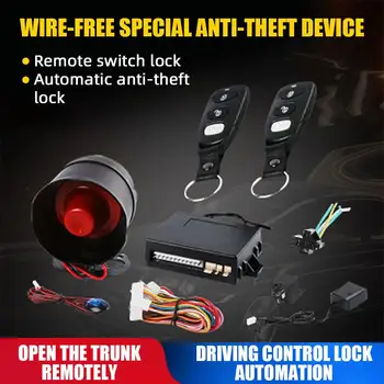 

Vehemo Keylessentry Central Lock Car Alarm System Securityalarm Alarm Device for Auto Burglaralarm Truck for Open Luggage