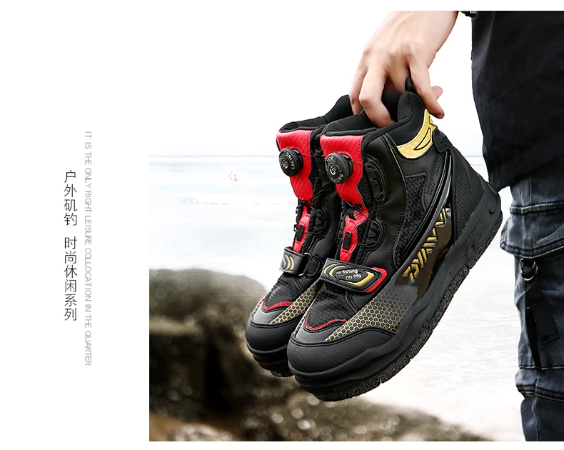 Ceny DAIWA nowy rodzaj buty rybackie w 2019 męskie buty wodoodporne antypoślizgowe buty do wspinaczki rafowej przepuszczalne dla powietrza i utrzymujące ciepło